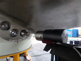 拉伸器應(yīng)用在水電水輪機葉片螺栓預(yù)緊